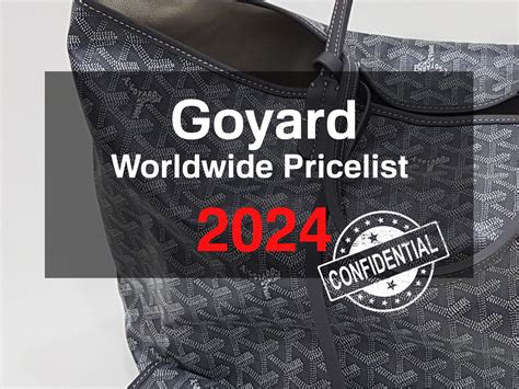 2024 goyard prices